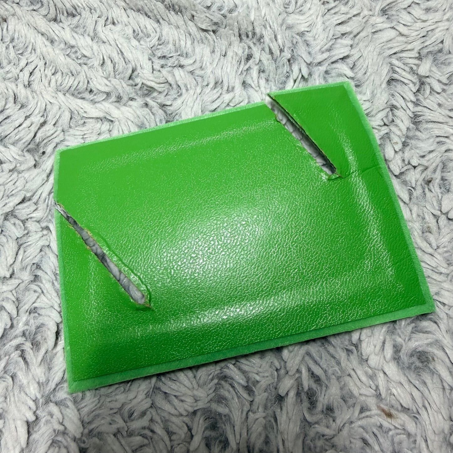 ROLEX Green Satin & Velvet Coffin/Triangle Box 4.90x3.75x1.90 inches