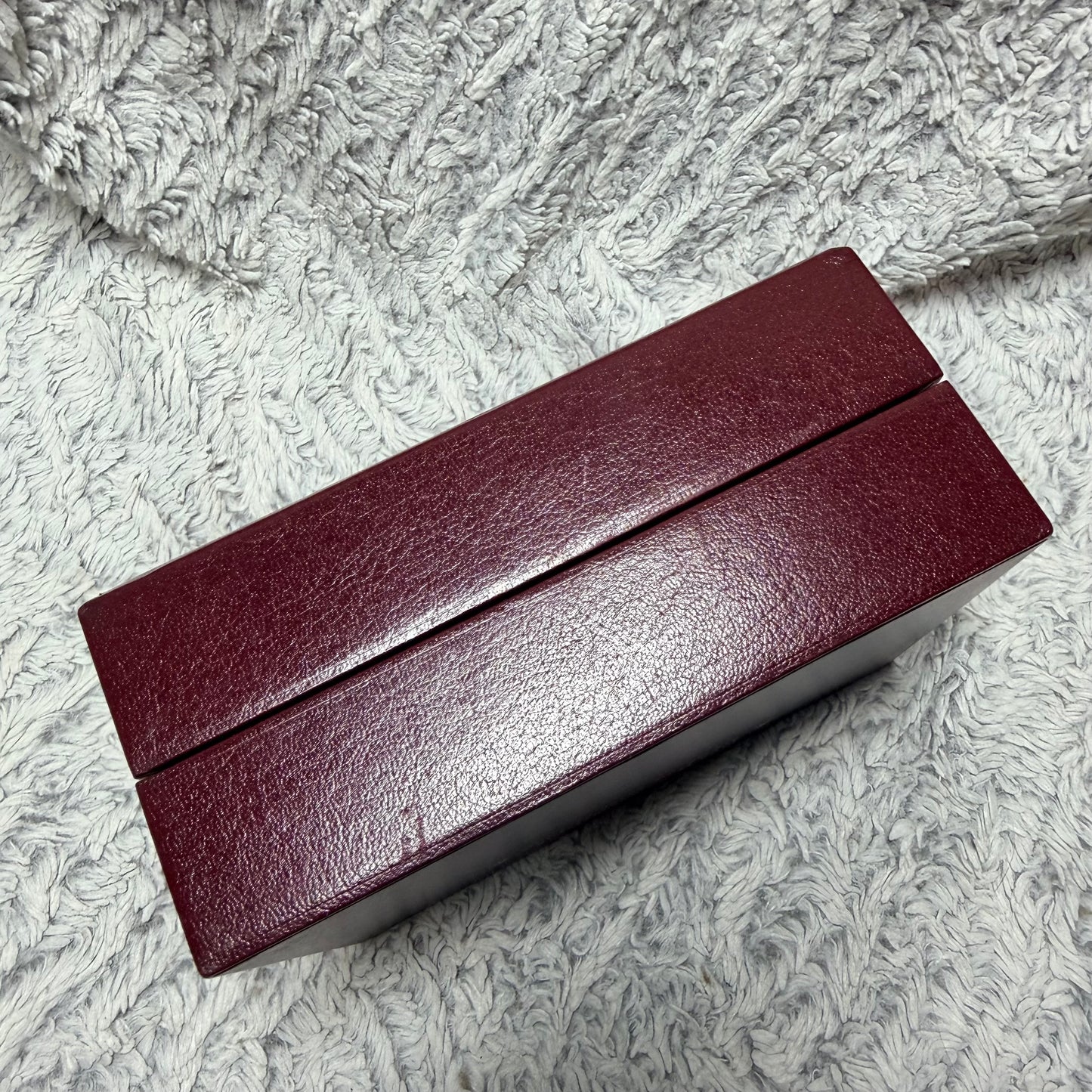 ROLEX Burgundy Box 7x5x3 inches