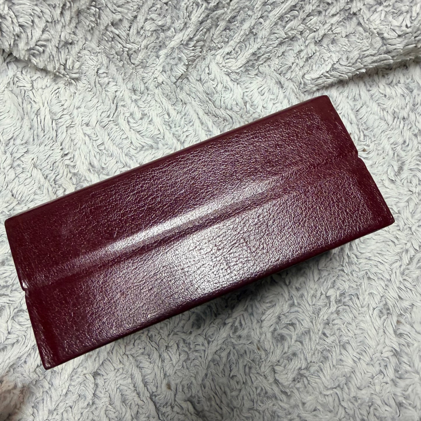 ROLEX Burgundy Box 7x5x3 inches