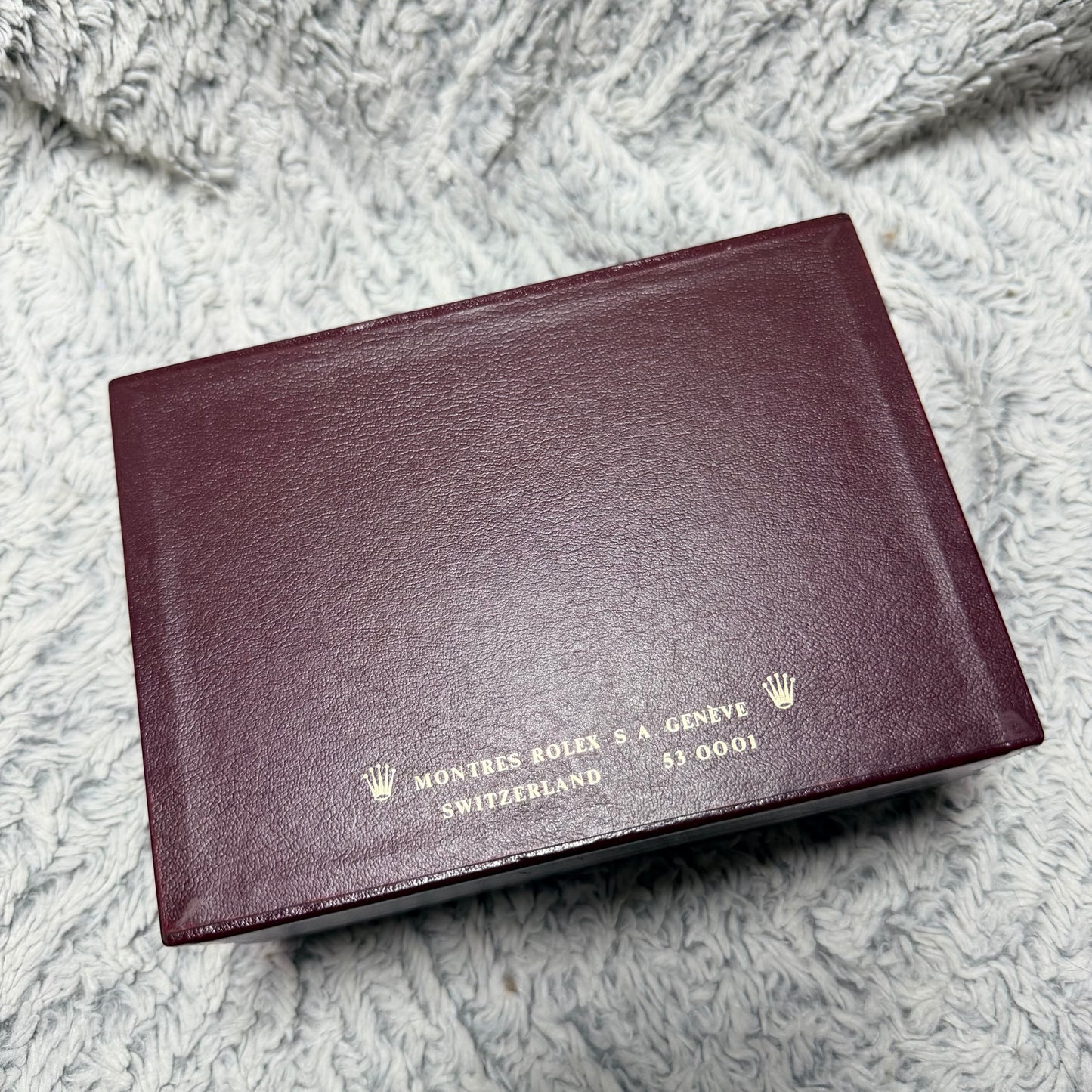 ROLEX Burgundy Box 7x5x3 inches