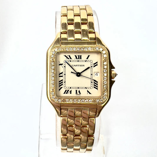 CARTIER PANTHERE 27mm 18K Yellow Gold 0.50TCW DIAMOND Watch