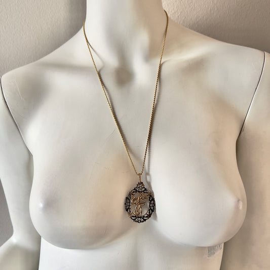 925 Gold Plated Sterling Silver Necklace with Pendant 11.53g