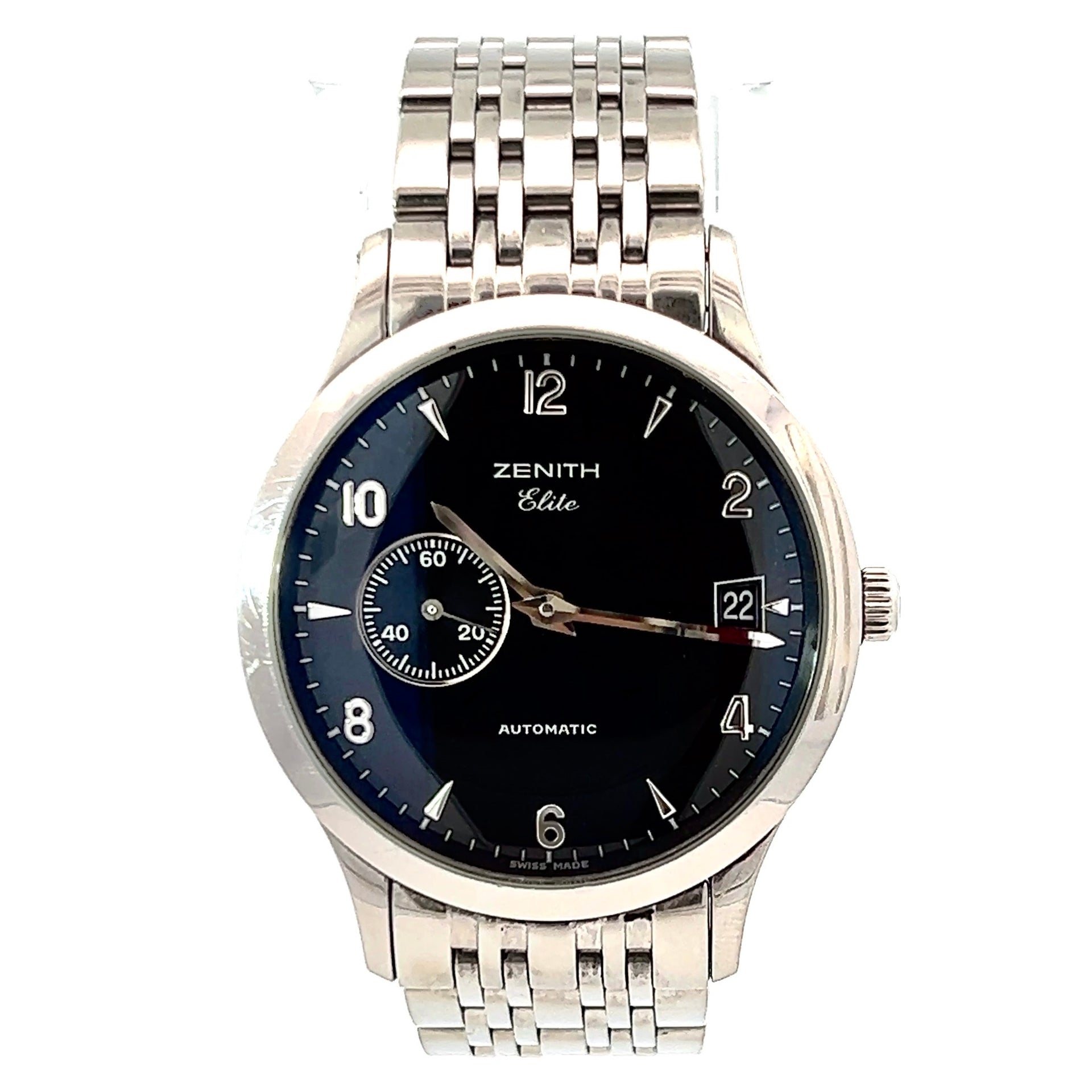 ZENITH ELITE Automatic 37mm Steel Watch NATILUXIA