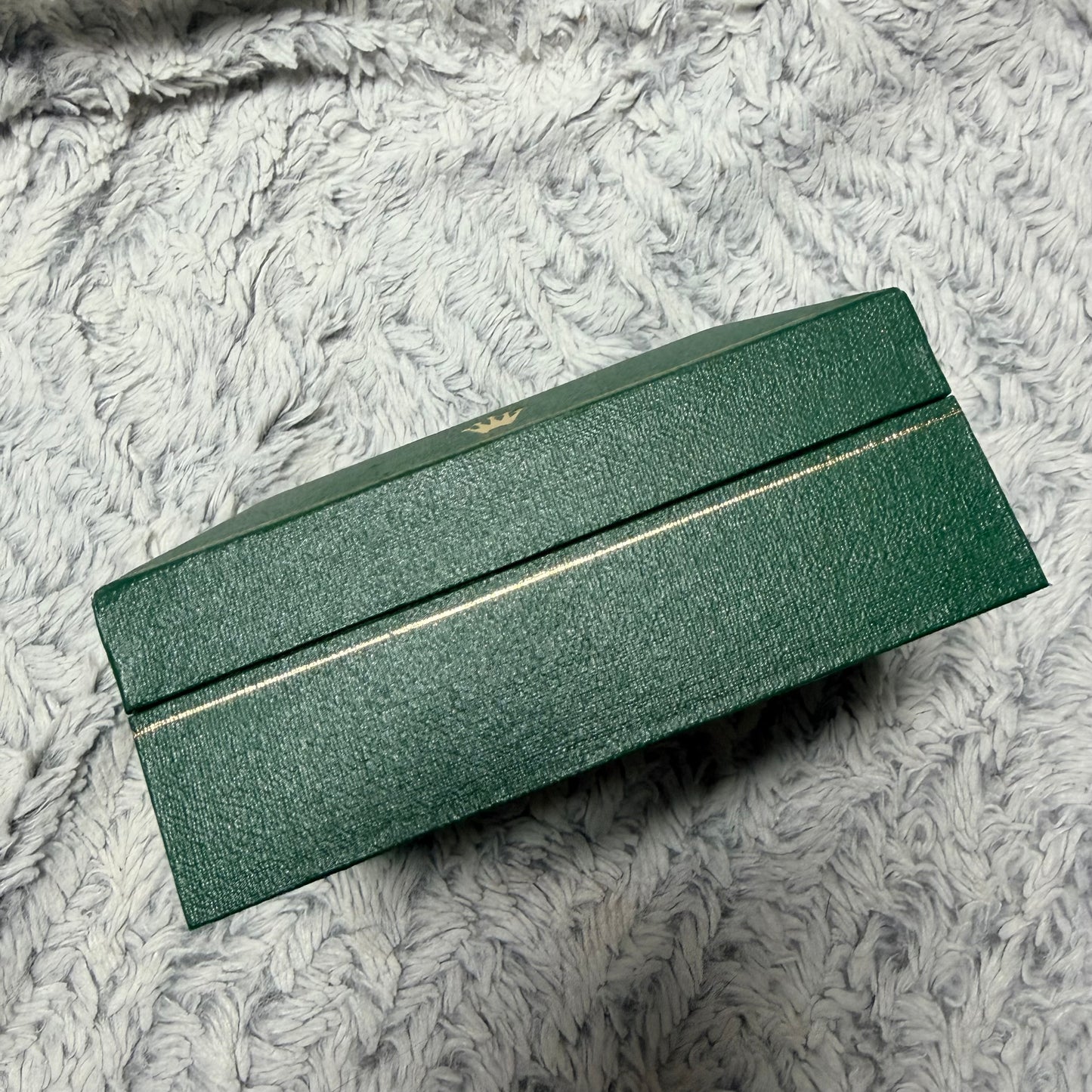 ROLEX Green Satin & Velvet Coffin/Triangle Box 4.90x3.75x1.90 inches