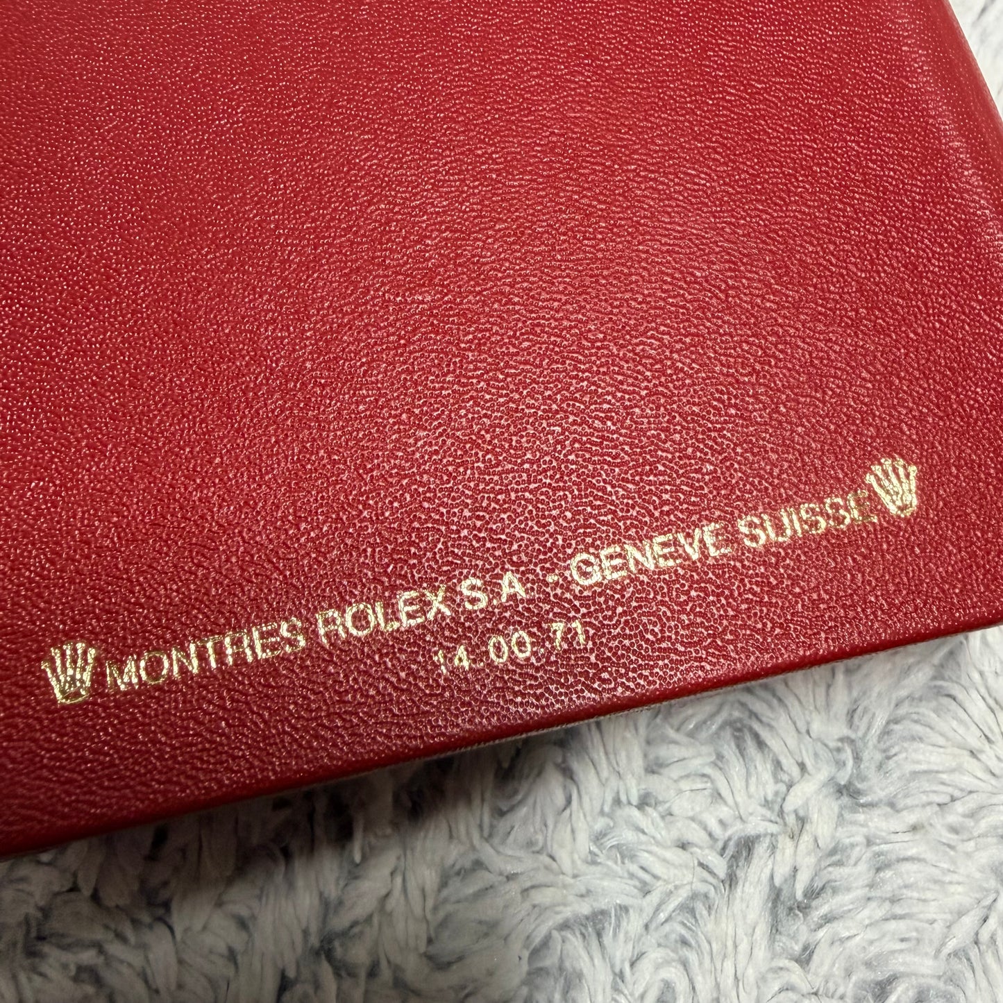 ROLEX Red Box + Outer Box 5.50x4.50x2.30 inches