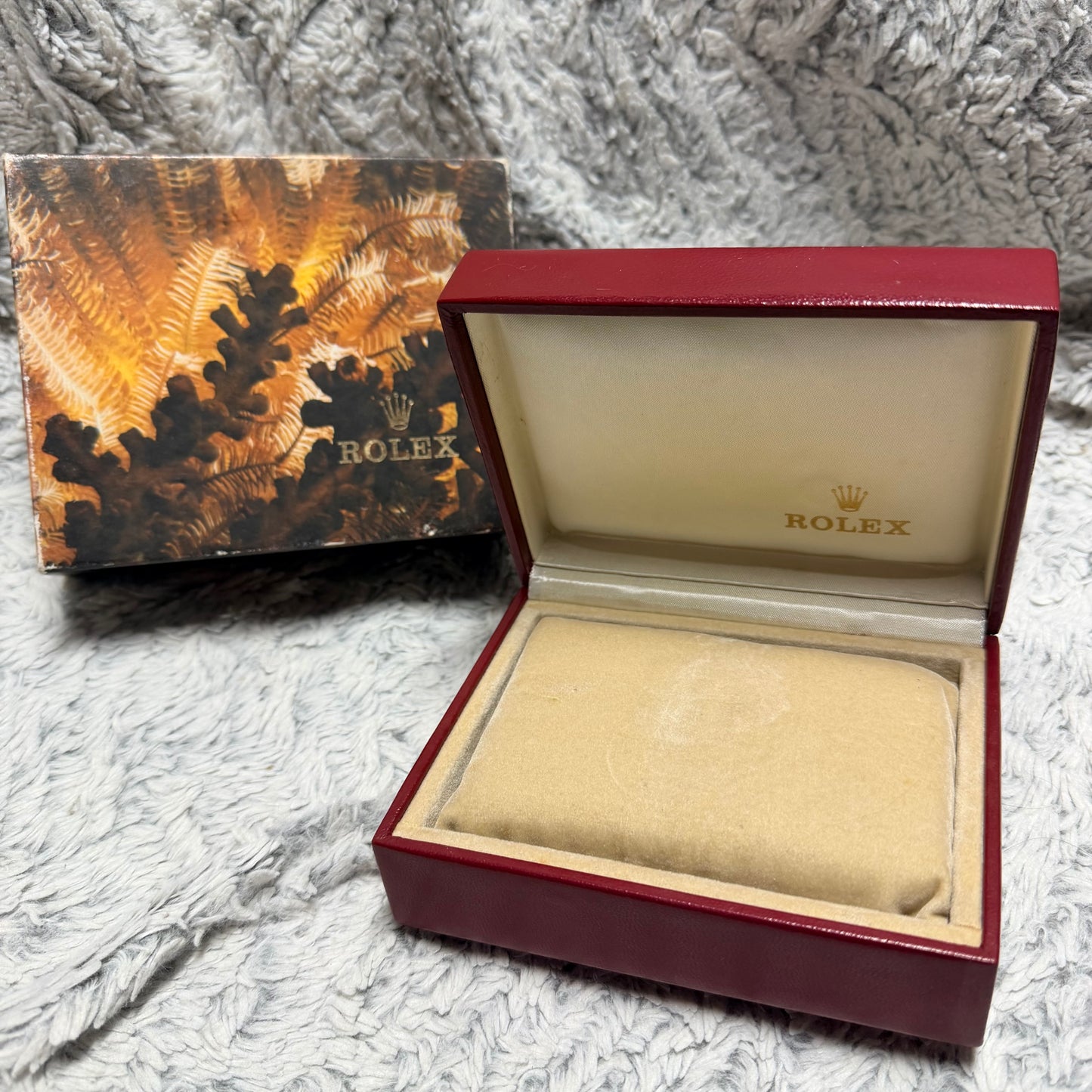 ROLEX Red Box + Outer Box 5.5x4.40x2.25 inches