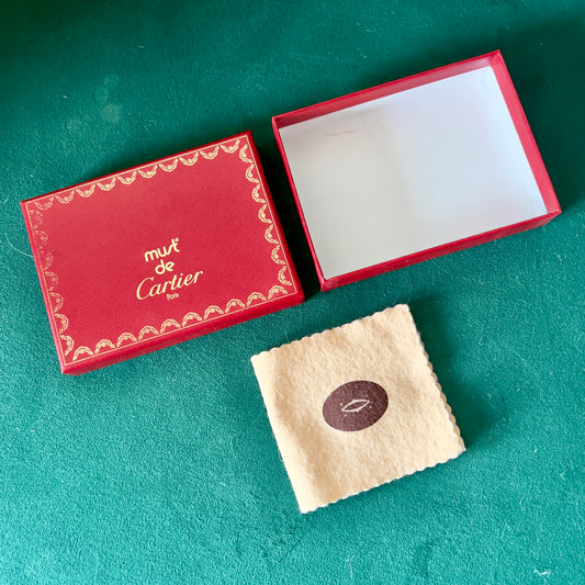 CARTIER Goods Box + Wrapping Cloth 5x3.75x1.10 inches