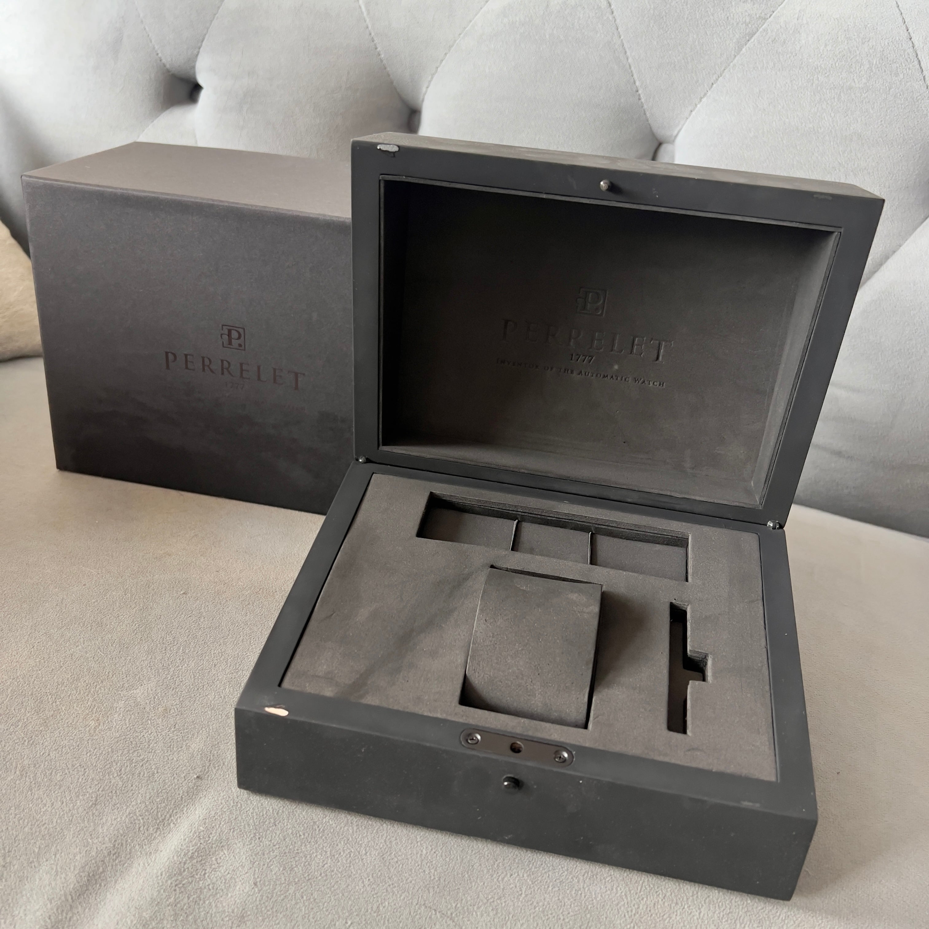 PERRELET Black Wooden Box + Outer Boxes | NATILUXIA