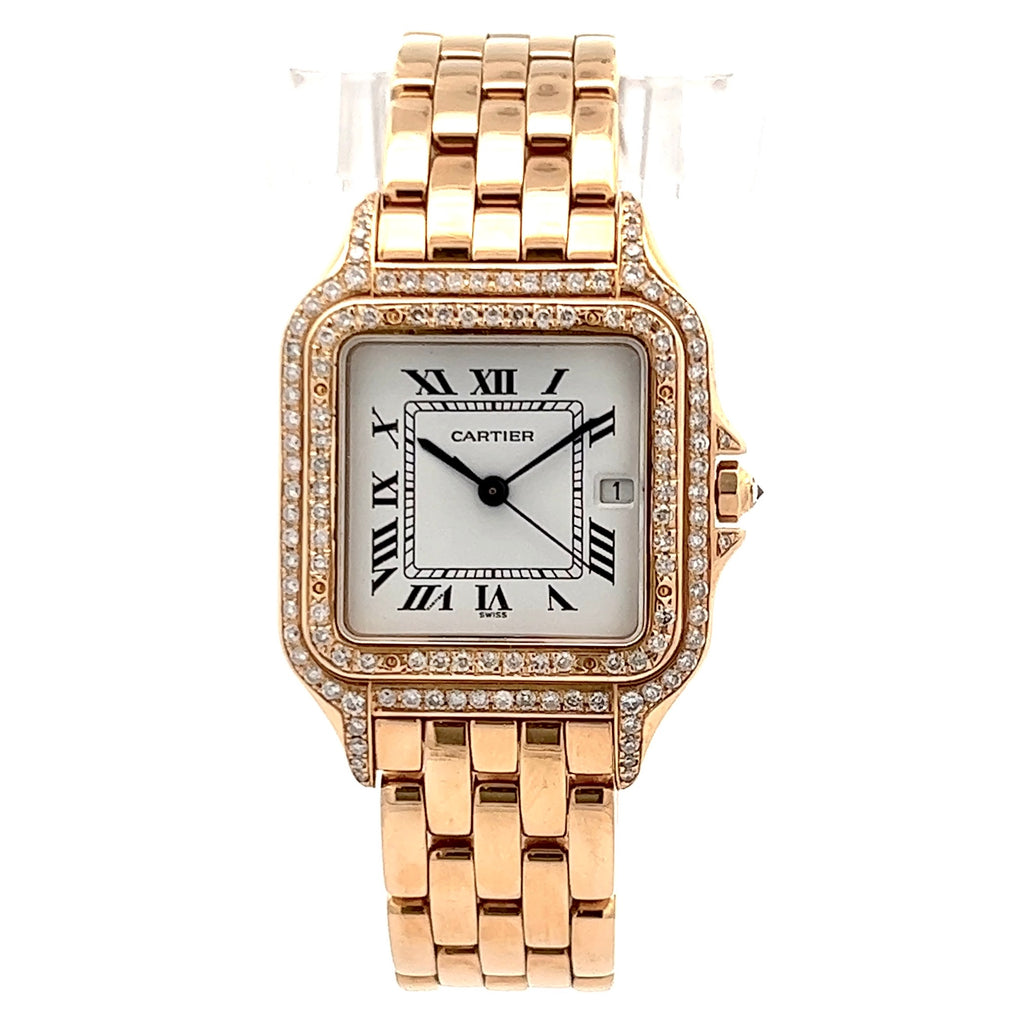 CARTIER PANTHERE 27mm 18K Yellow Gold 1.30TCW Diamond Watch