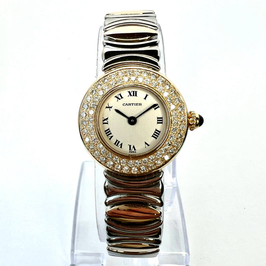 CARTIER COLISEE Quartz 24mm 2 Tone 0.82TCW DIAMOND Watch