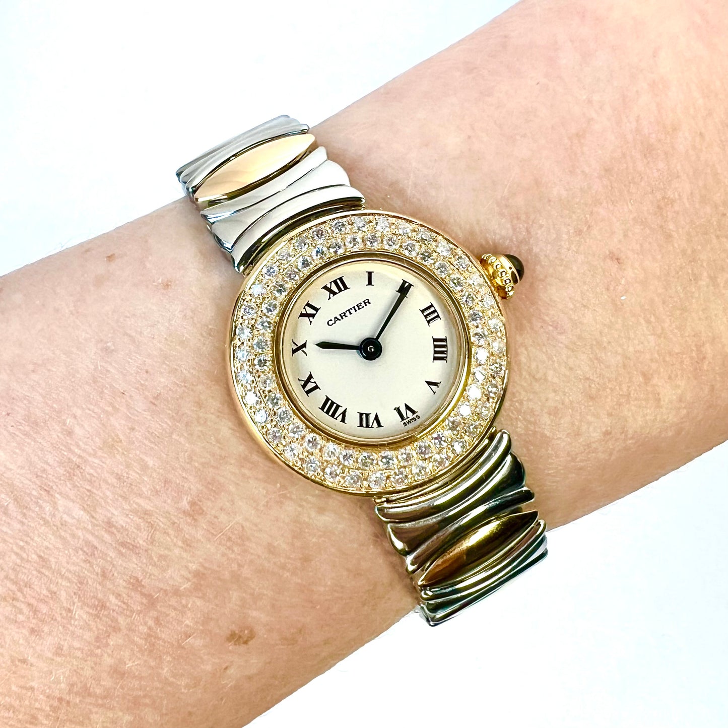 CARTIER COLISÈE Quartz 24mm 2 Tone 0.81TCW DIAMOND Watch