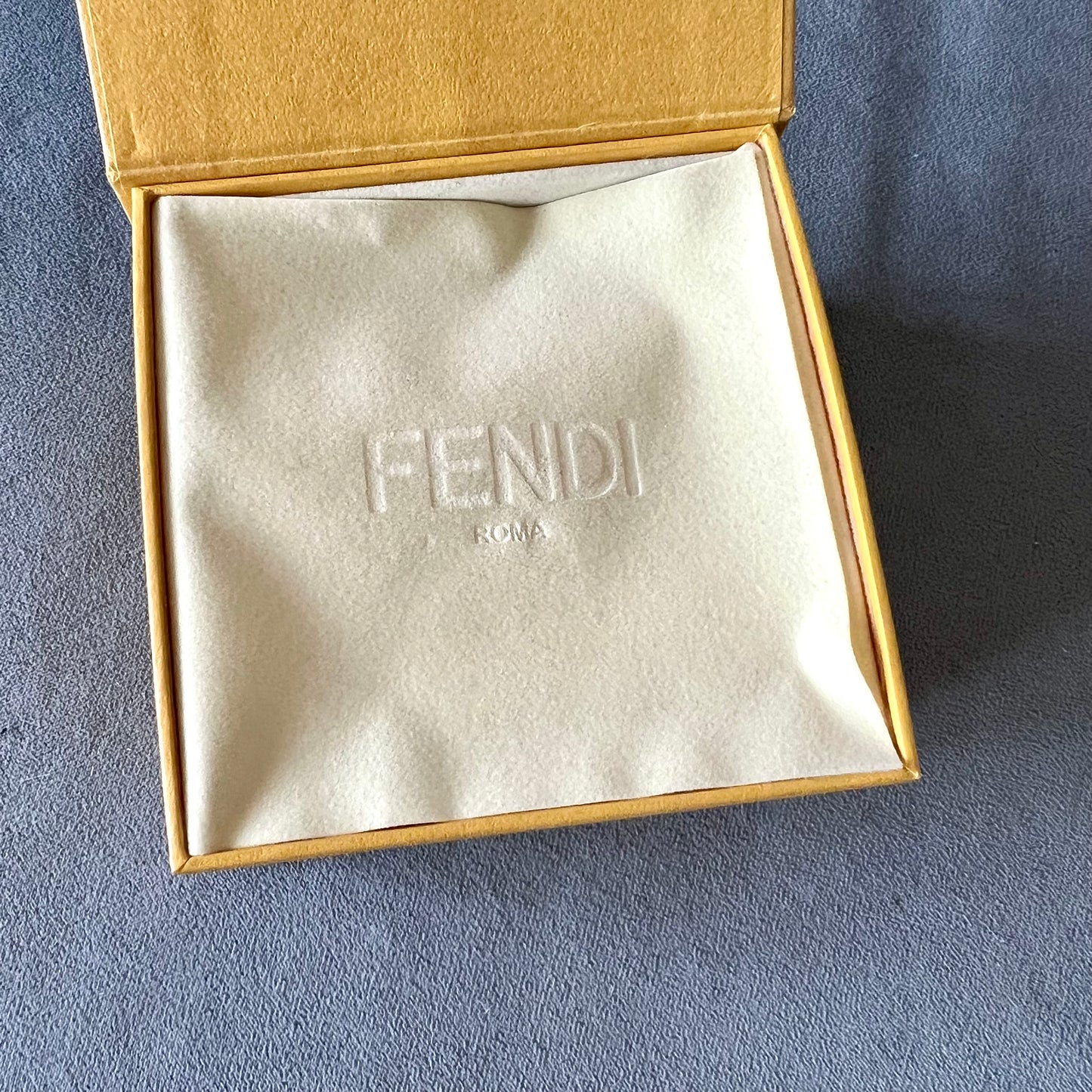 FENDI Yellow Box 4x4x2 inches