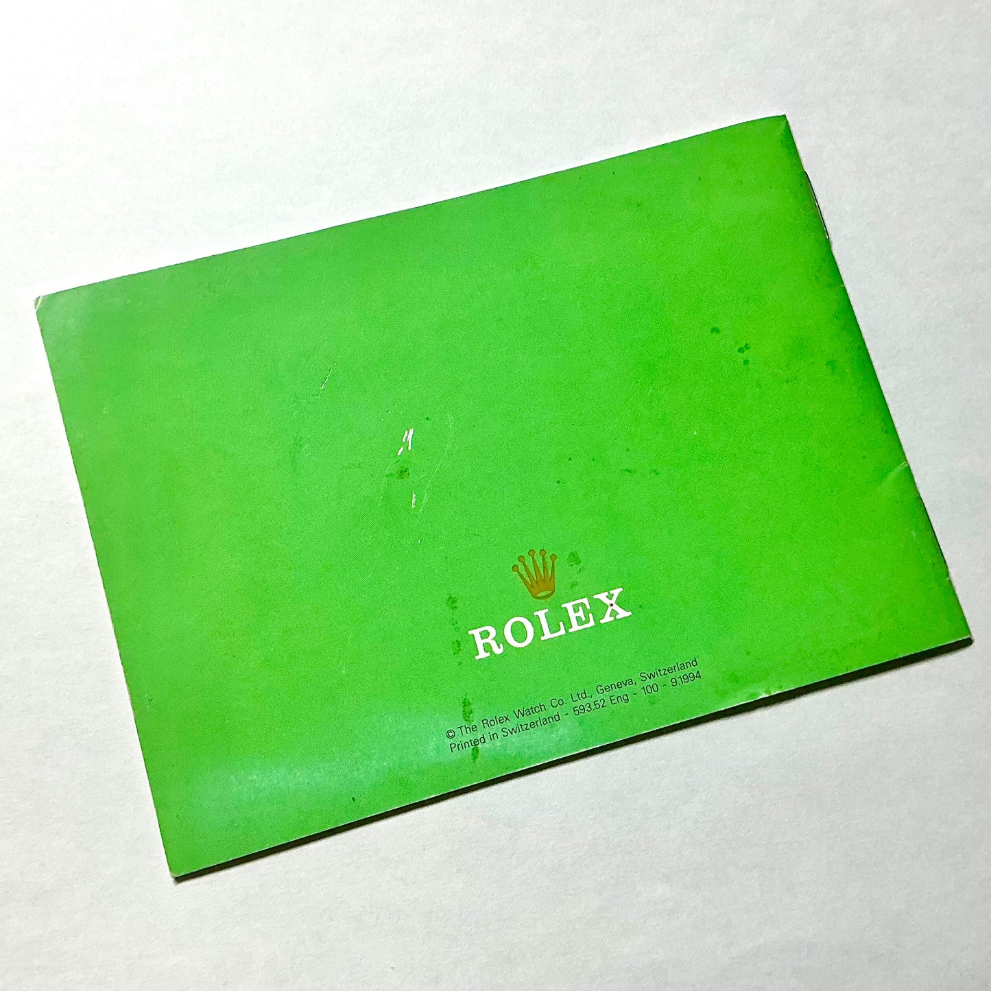 ROLEX Datejust Booklet 1994 English