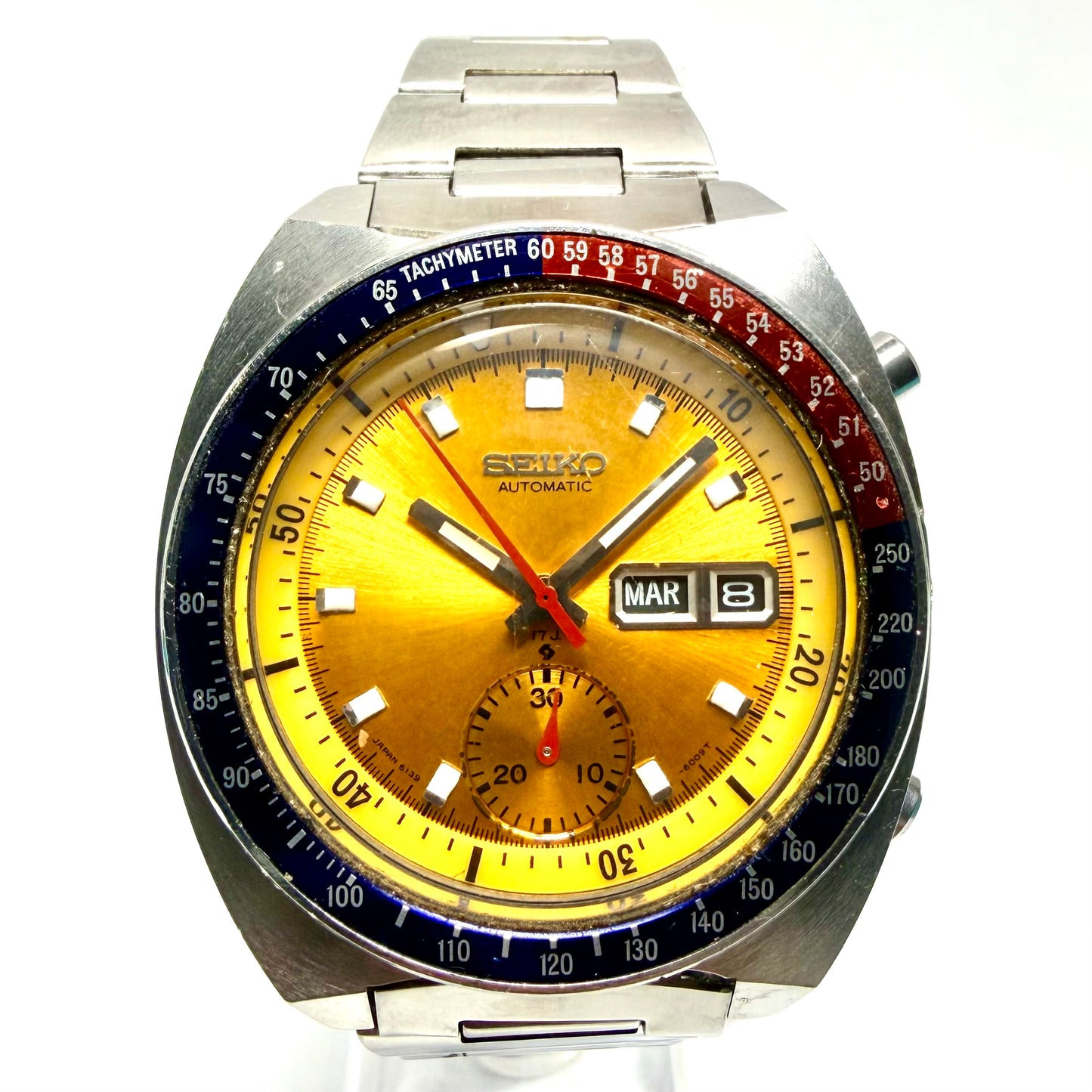 SEIKO POGUE Automatic Chronograph Tachymeter 41mm Steel Watch