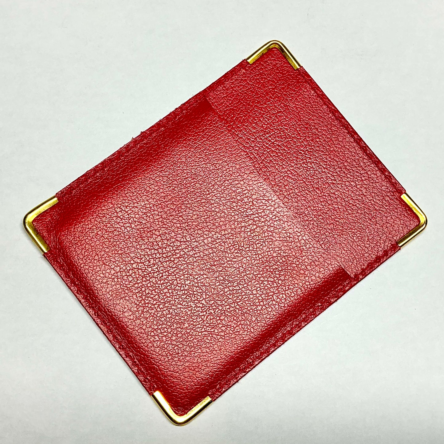ROLEX Red Leather Card Holder