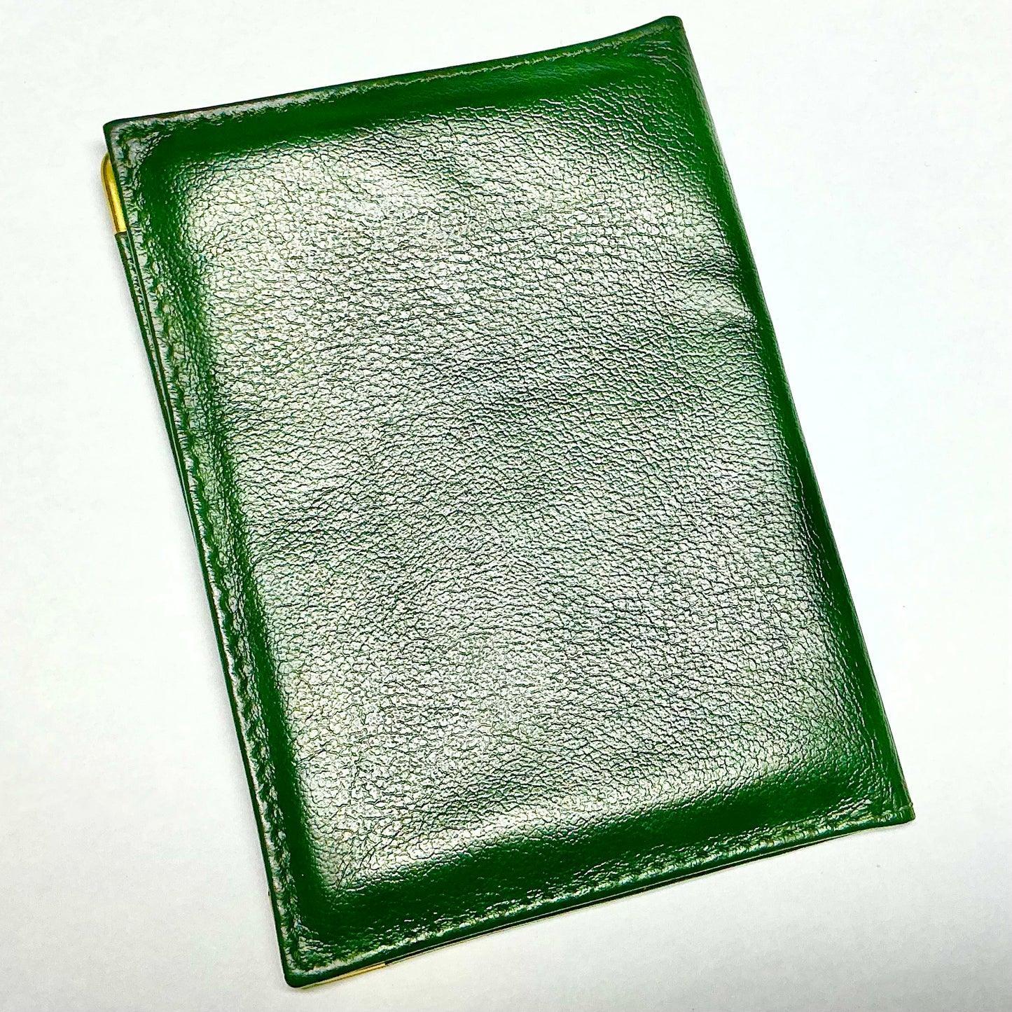 ROLEX Green Leather Passport Holder 5.60x4.20 inches