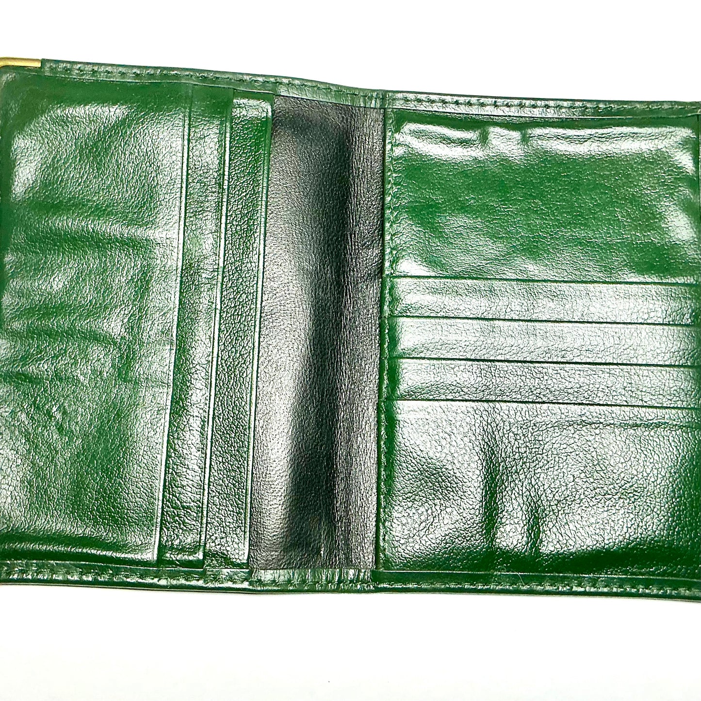 ROLEX Green Leather Passport Holder 5.60x4.20 inches