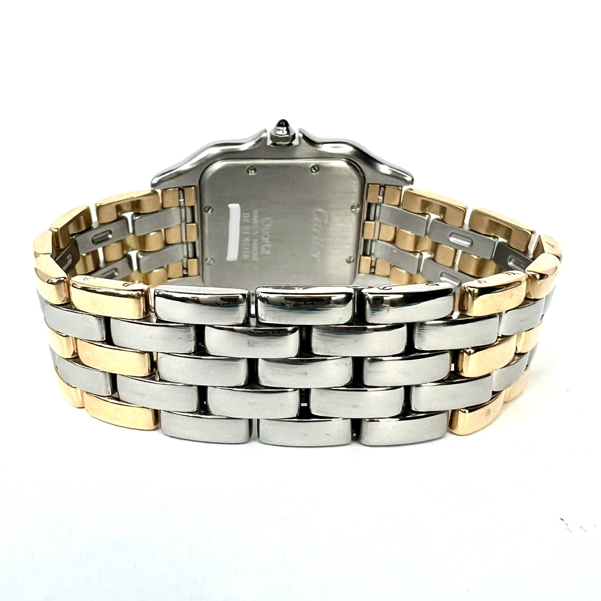 Cartier Golden Silver Chain Watch