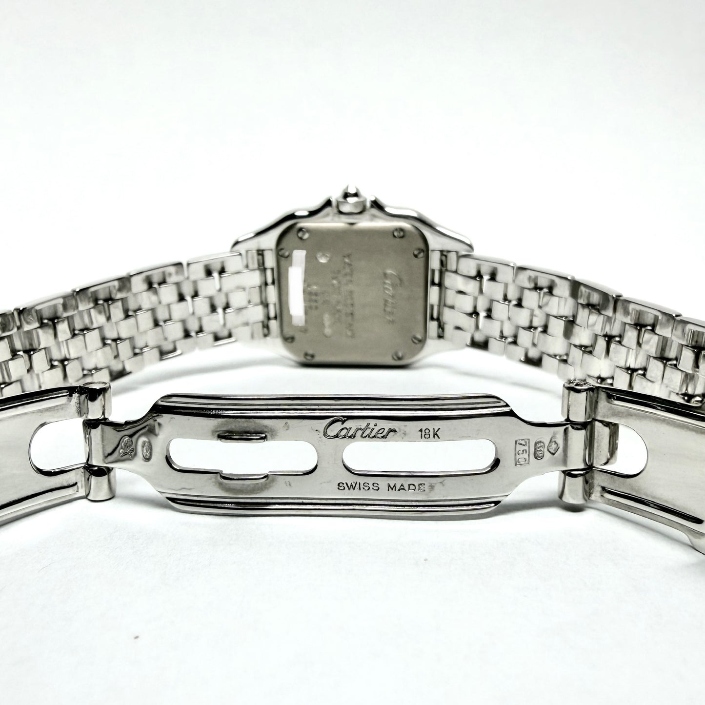 CARTIER PANTHERE Quartz 23mm 18K White Gold 0.34TCW DIAMOND Watch LTD. ED. Silver Dial