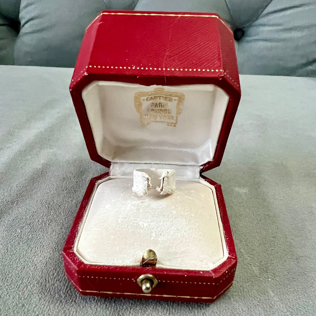 【Cartier 】リングボックス 箱付き　2個セット CARTIER Double Alliance Ring Box + Outer Box 4.5x3.60x2