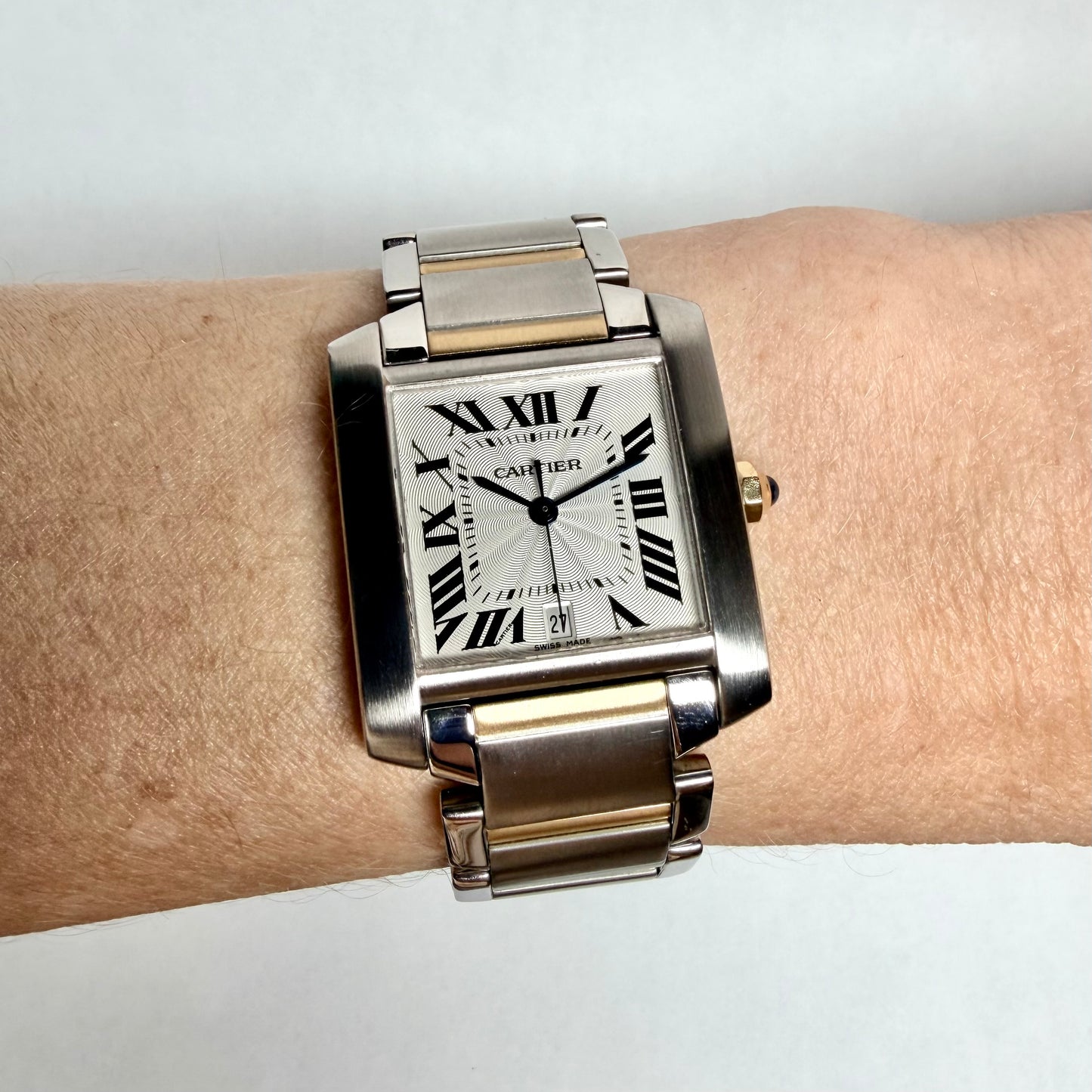 CARTIER TANK FRANCAISE Automatic 28mm 2 Tone Watch