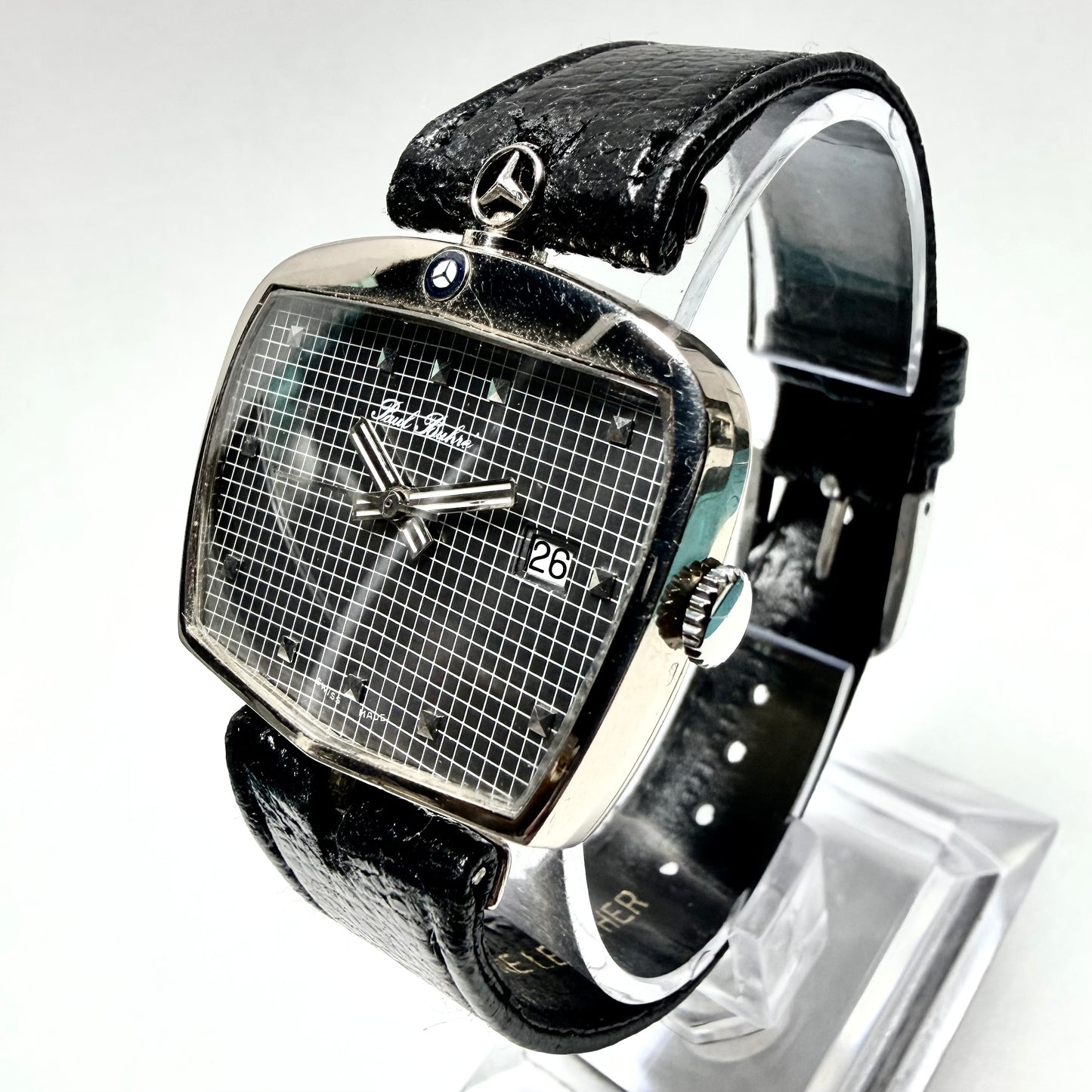 PAUL BUHRE Mercedes Benz Automatic 37mm 18K White Gold Watch