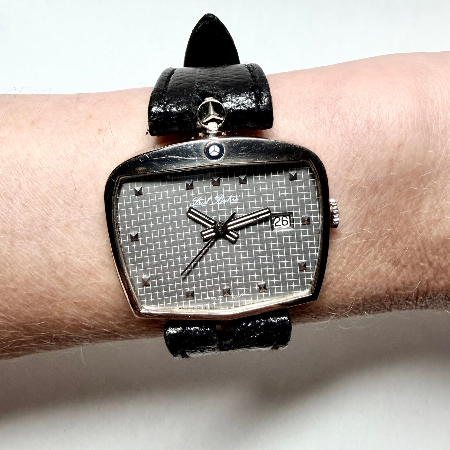 PAUL BUHRE Mercedes Benz Automatic 37mm 18K White Gold Watch