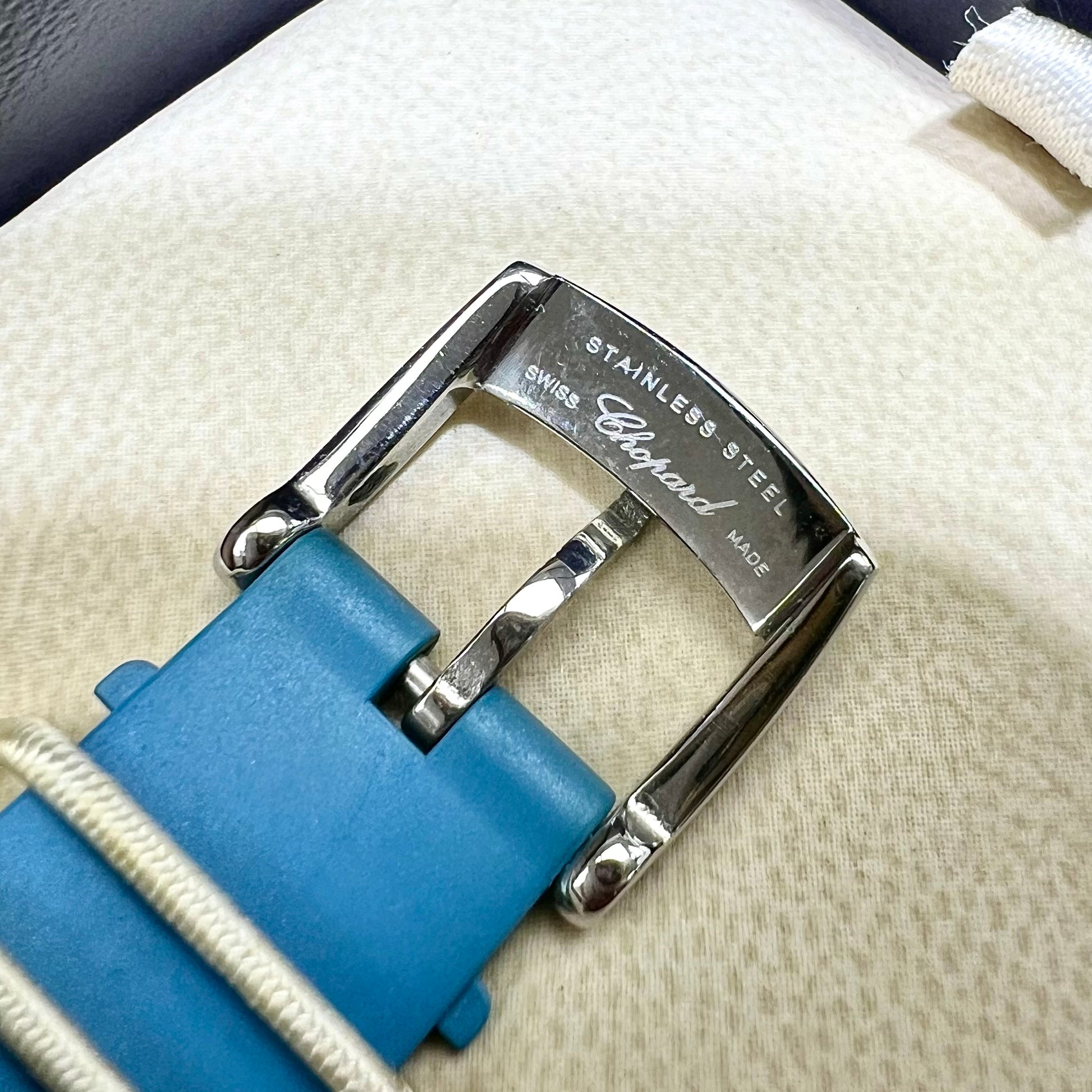 CHOPARD HAPPY SPORT 32mm Quartz Steel Diamond Watch