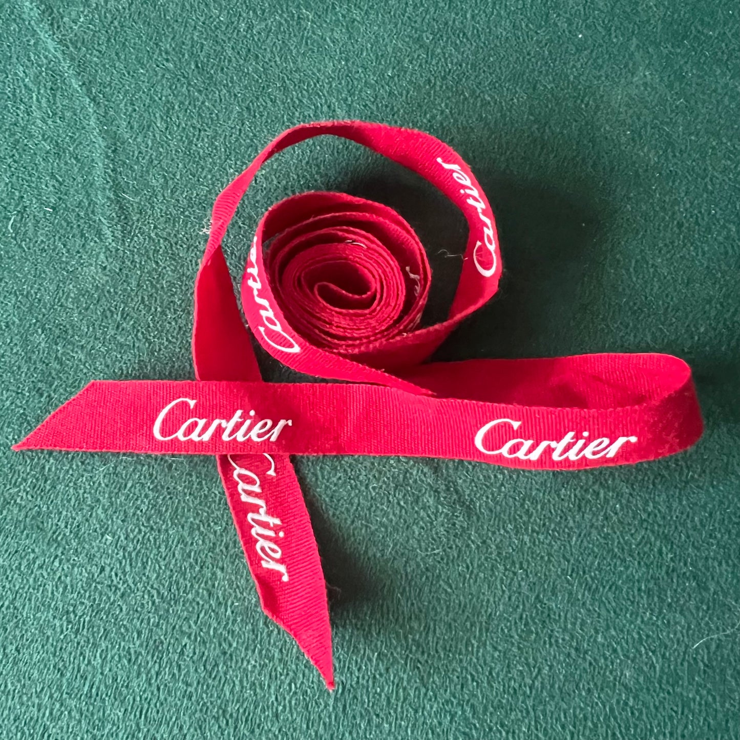 CARTIER Good Box with Filled Card, Ribbon and Wrapping Cloth