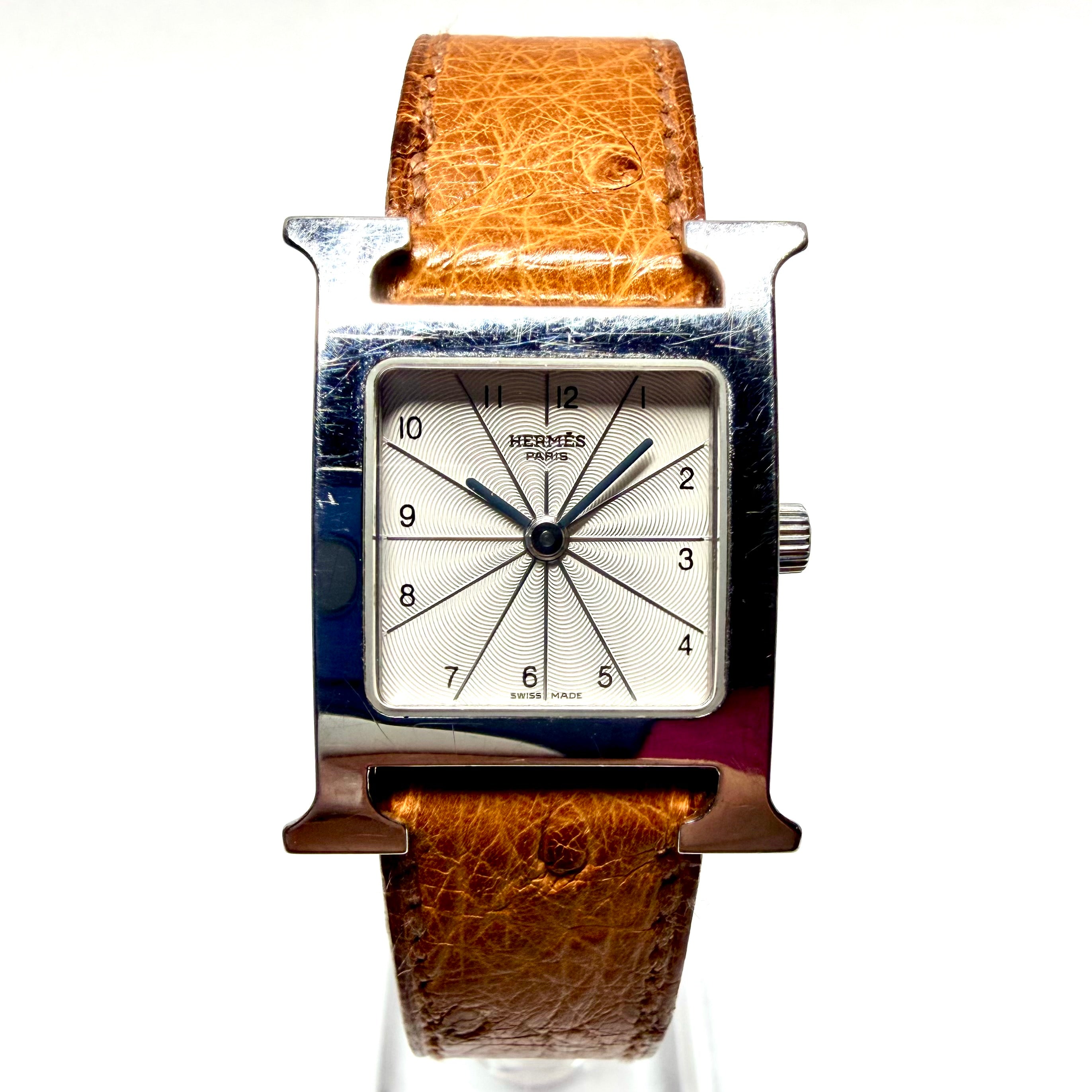 HERMÈS HEURE HH1.210 Steel Watch Silver Dial | NATILUXIA