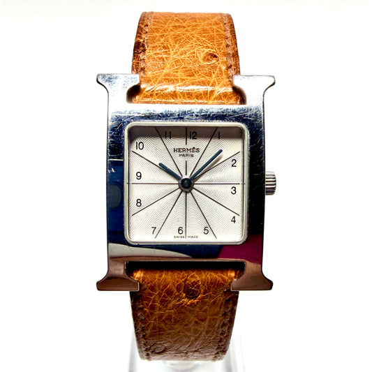 HERMÈS HEURE HH1.210 Steel Watch Silver Dial
