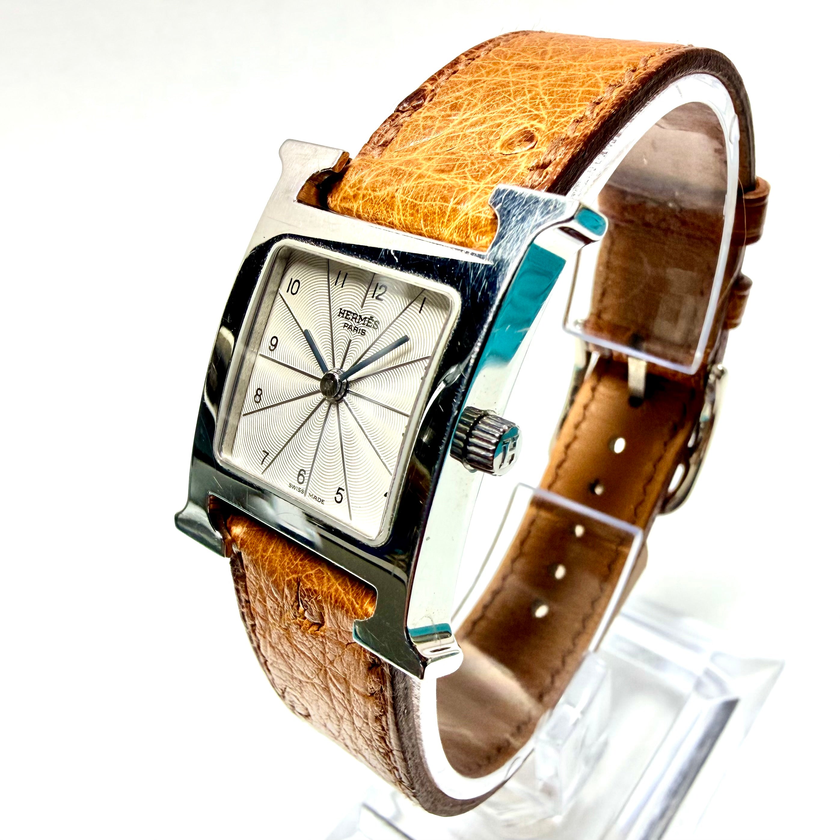 HERMÈS HEURE HH1.210 Steel Watch Silver Dial | NATILUXIA