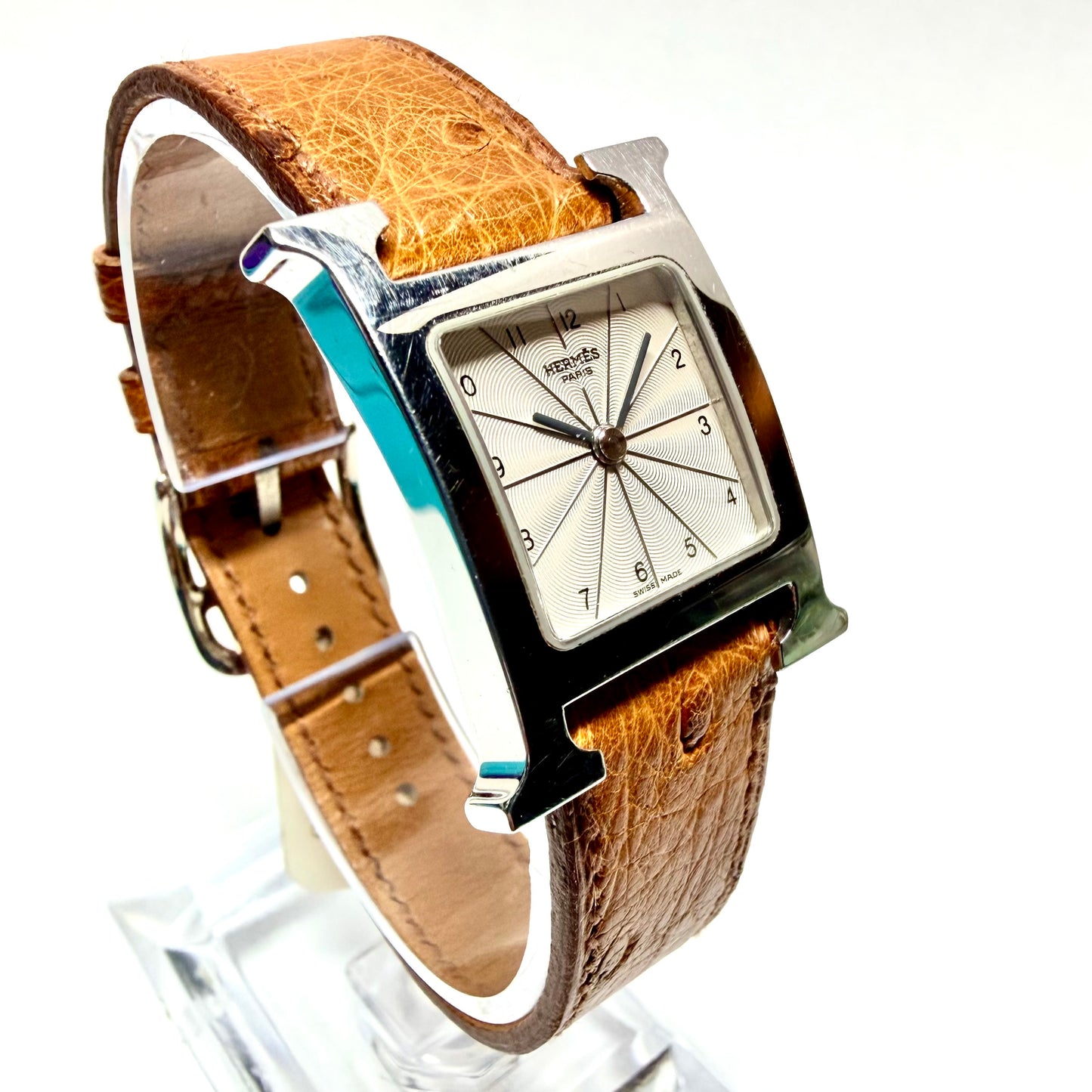 HERMÈS HEURE HH1.210 Steel Watch Silver Dial