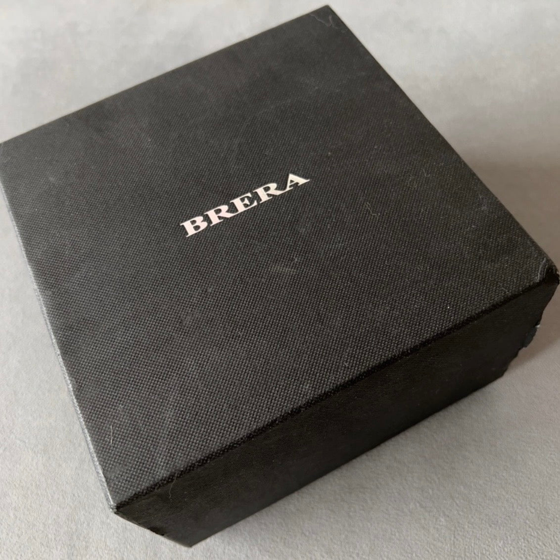 BRERA Black Wooden Box + Outer Box + Booklets + Tag + Filled Certificate 6.5x6.5x4.25 Inches