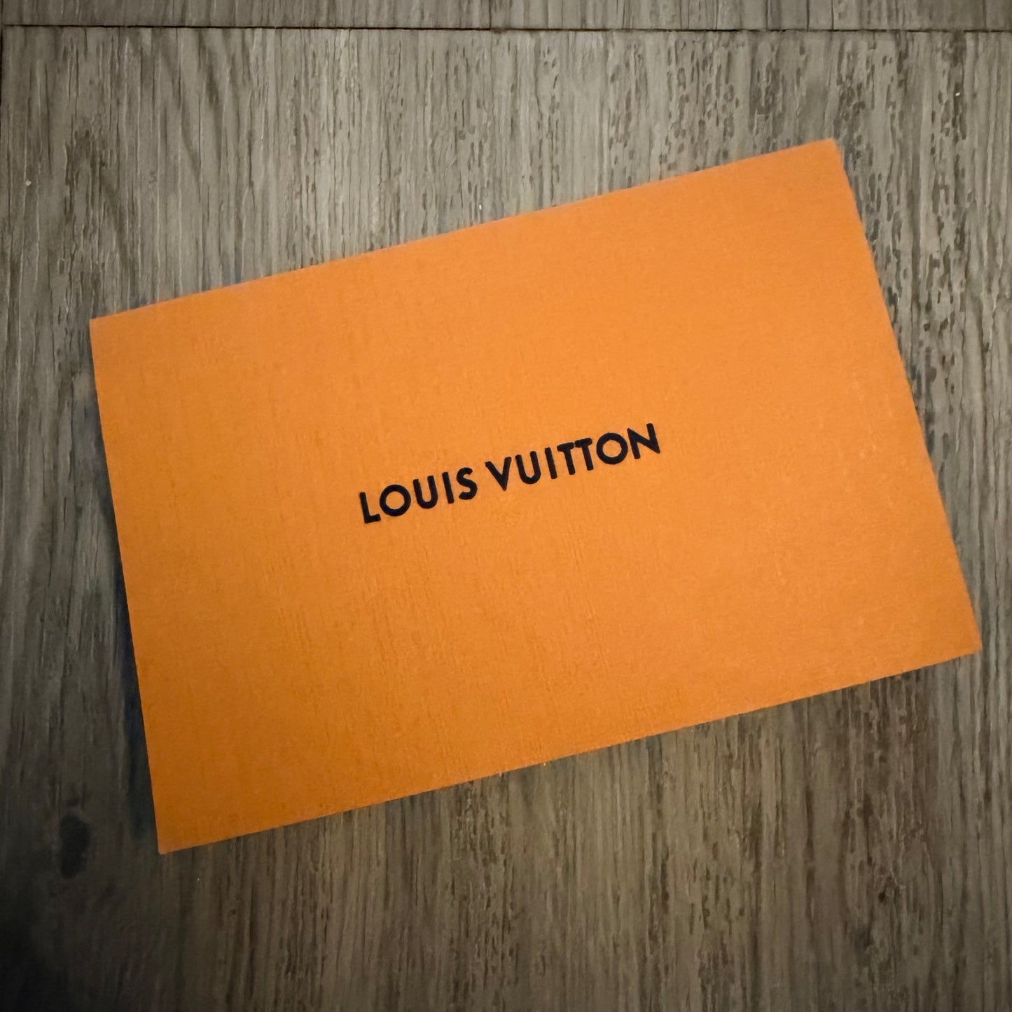 LOUIS VUITTON Orange Shopping Bag 15.75x13.25x6.25 inches + Receipt Holder