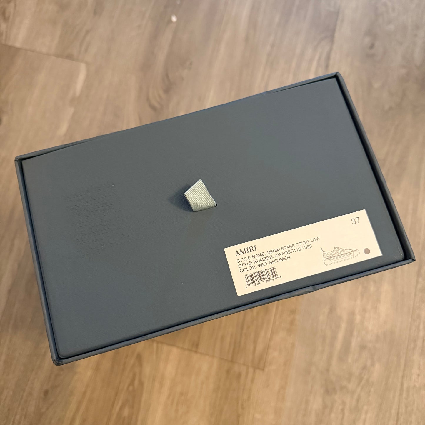 AMIRI Shoe Box with Original Tissue + Receipt Holder 13x9x5.40 inches