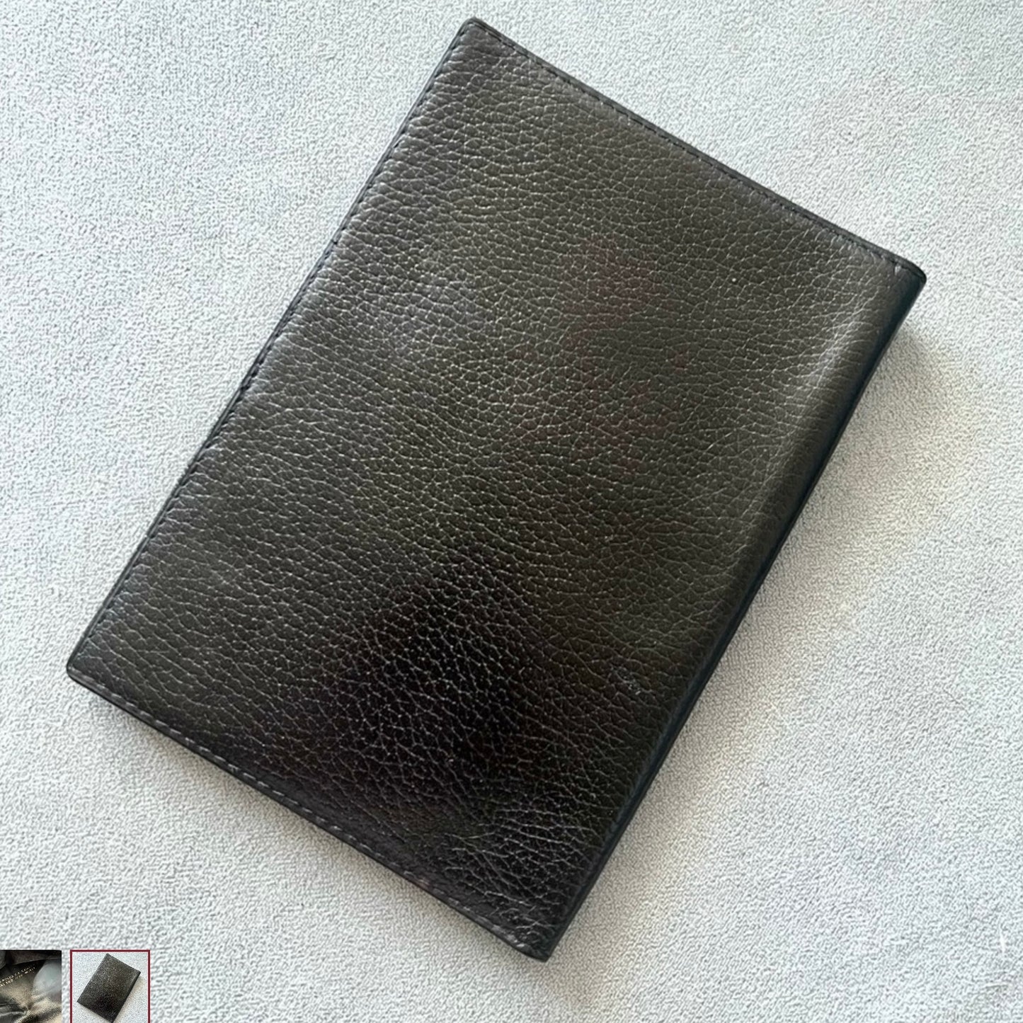 ROLEX Black Leather Card/Passport Holder