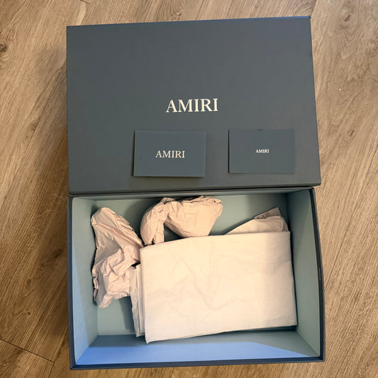 AMIRI Shoe Box with Original Tissue + Receipt Holder 13x9x5.40 inches