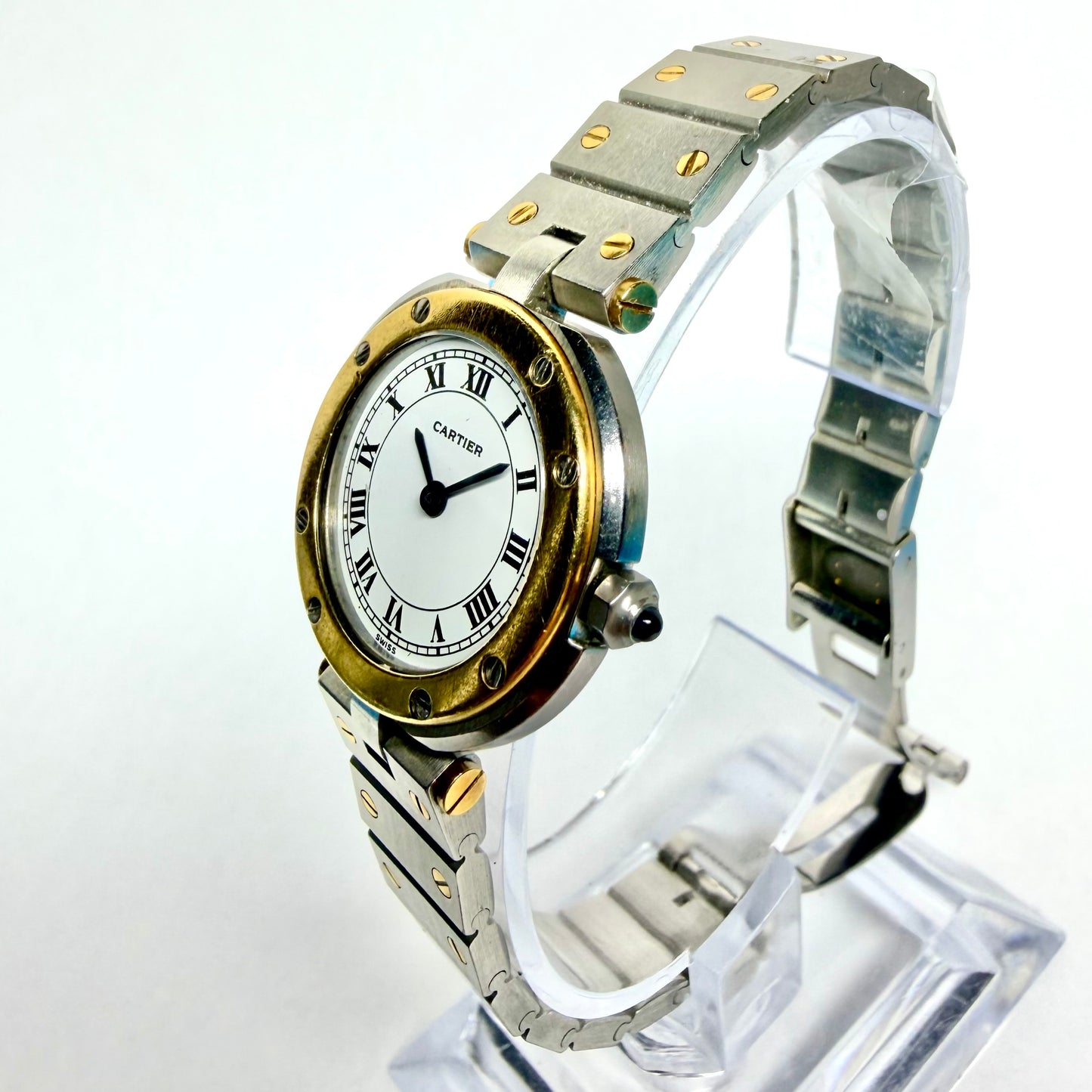 CARTIER SANTOS Ronde Quartz &nbsp;27mm 2 Tone Watch