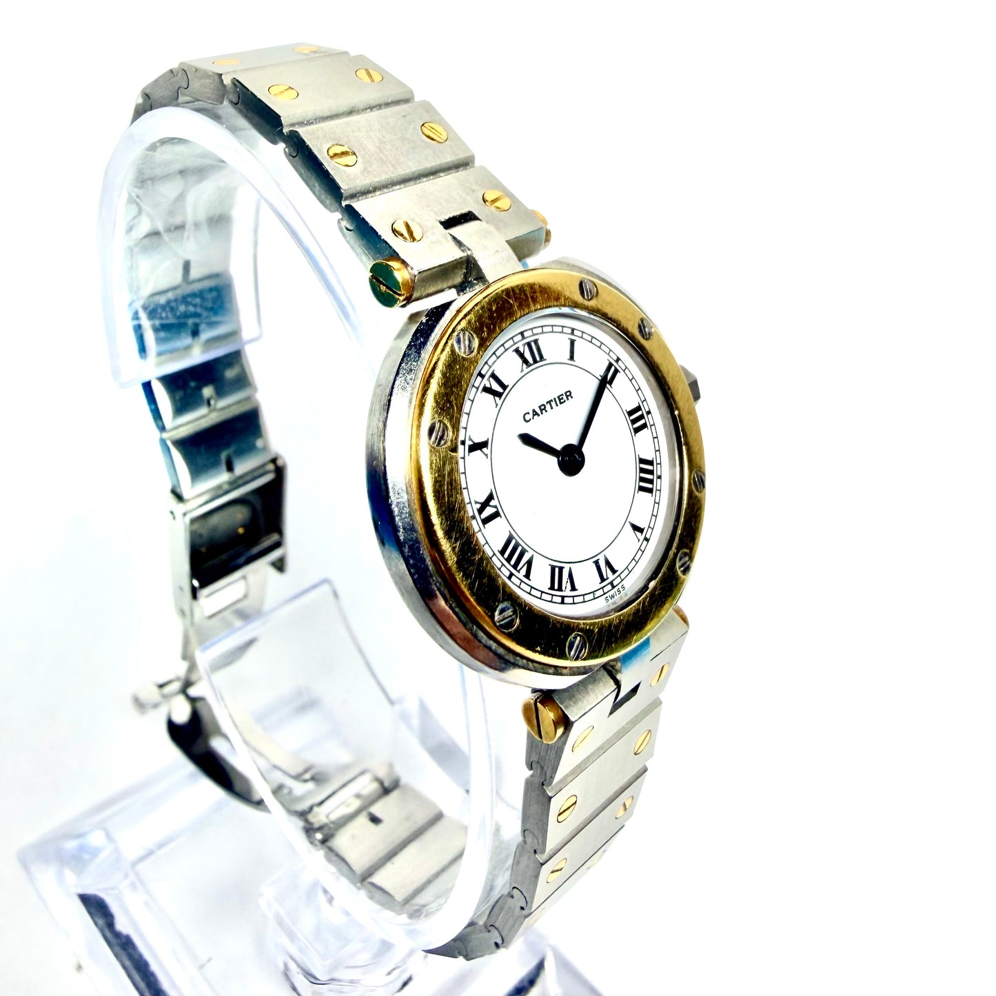 CARTIER SANTOS Ronde Quartz &nbsp;27mm 2 Tone Watch