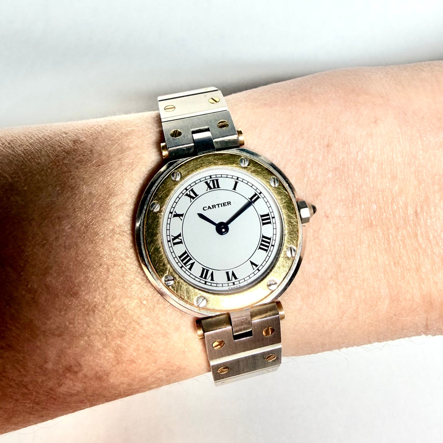 CARTIER SANTOS Ronde Quartz &nbsp;27mm 2 Tone Watch