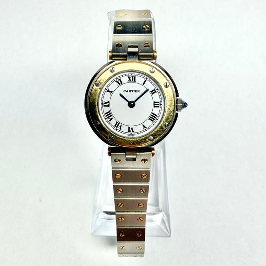 CARTIER SANTOS Ronde Quartz &nbsp;27mm 2 Tone Watch