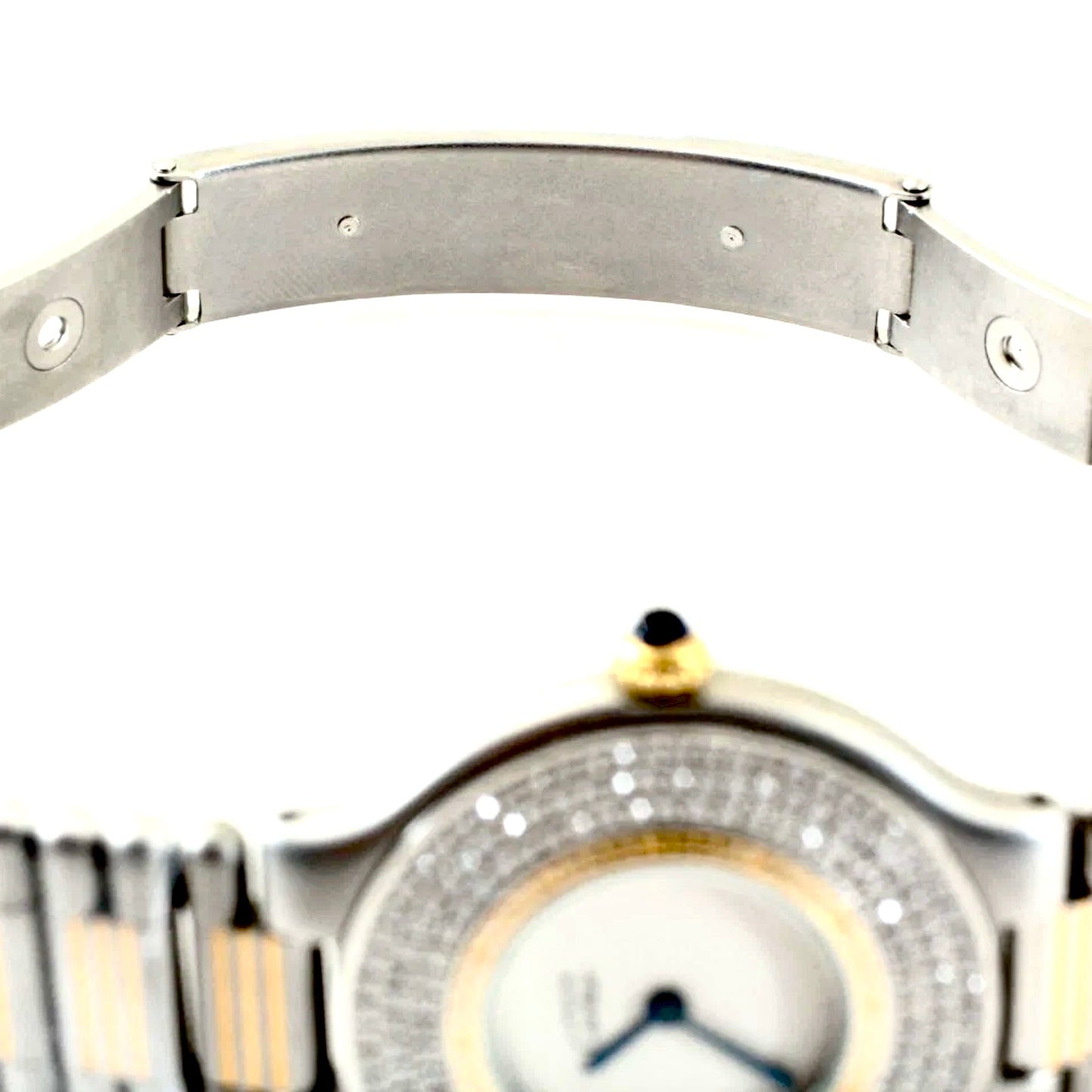 CARTIER MUST 21 Quartz 28mm 2 Tone ~1.5 TCW Diamond Watch