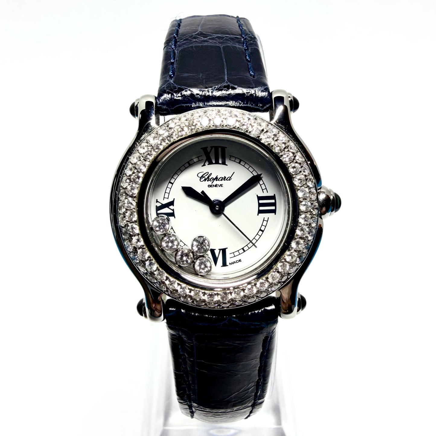 CHOPARD HAPPY SPORT Quartz 26mm Steel 1TCW+ Diamond Watch