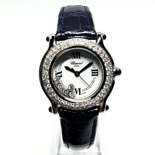 CHOPARD HAPPY SPORT Quartz 26mm Steel 1TCW+ Diamond Watch
