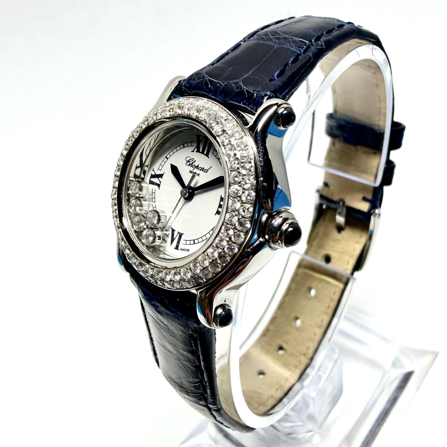 CHOPARD HAPPY SPORT Quartz 26mm Steel 1TCW+ Diamond Watch