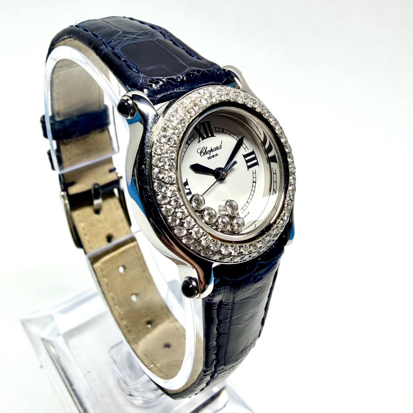 CHOPARD HAPPY SPORT Quartz 26mm Steel 1TCW+ Diamond Watch