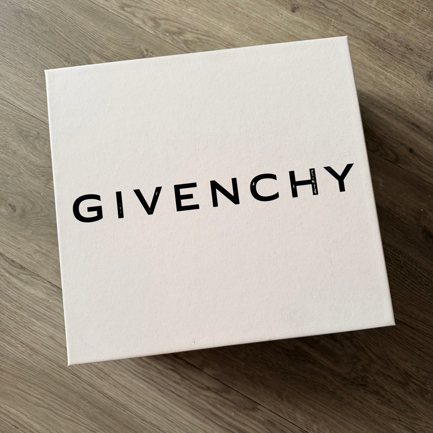 GIVENCHY White Shoes Box 13.30x12.5x4.5 inches + Original Tissue+ Card