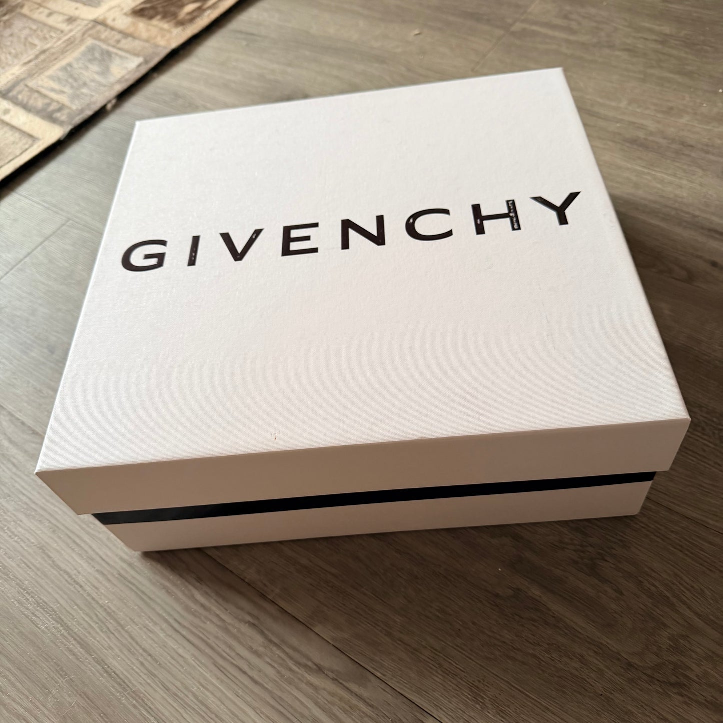 GIVENCHY White Shoes Box 13.30x12.5x4.5 inches + Original Tissue+ Card