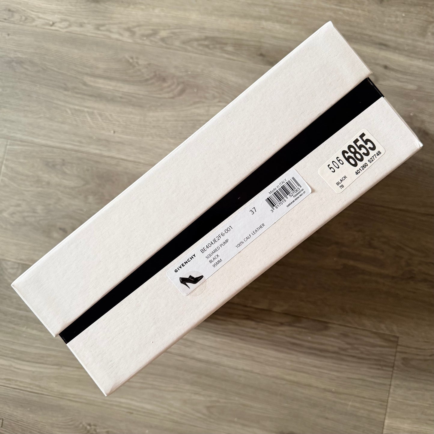 GIVENCHY White Shoes Box 13.30x12.5x4.5 inches + Original Tissue+ Card